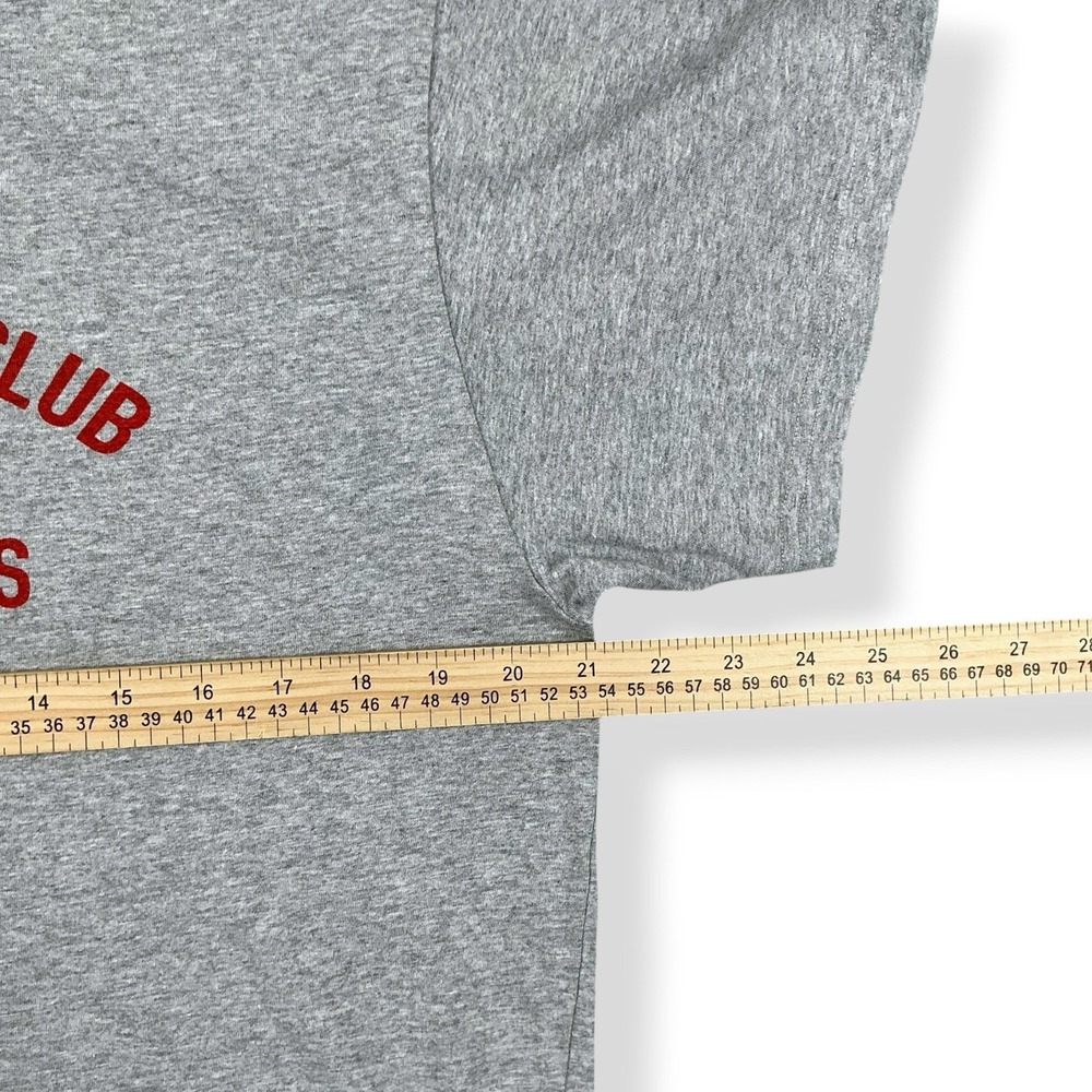 Wilo The Label T-Shirt Women Medium Gray Short Sleeve Graphic Logo Semi-Crop - Picture 7 of 13